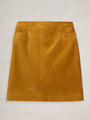 White Stuff Coral Velvet Skirt 444304 Chartreuse