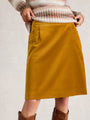 White Stuff Coral Velvet Skirt 444304 Chartreuse