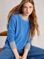 White Stuff Crew Cashmere Sweater 444359 Blue