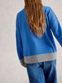White Stuff Crew Cashmere Sweater 444359 Blue