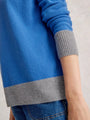 White Stuff Crew Cashmere Sweater 444359 Blue