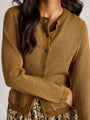 White Stuff Charlotte Sparkle Cardigan  444661-W125 Dark Chartreuse