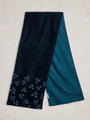 White Stuff Velvet Scarf 444854 Teal
