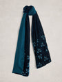 White Stuff Velvet Scarf 444854 Teal