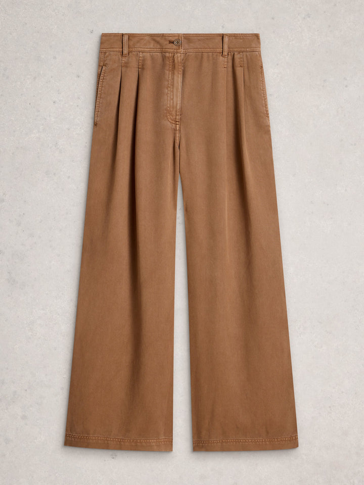 White Stuff Sasha Wide Leg Trouser  445089  Mid Tan