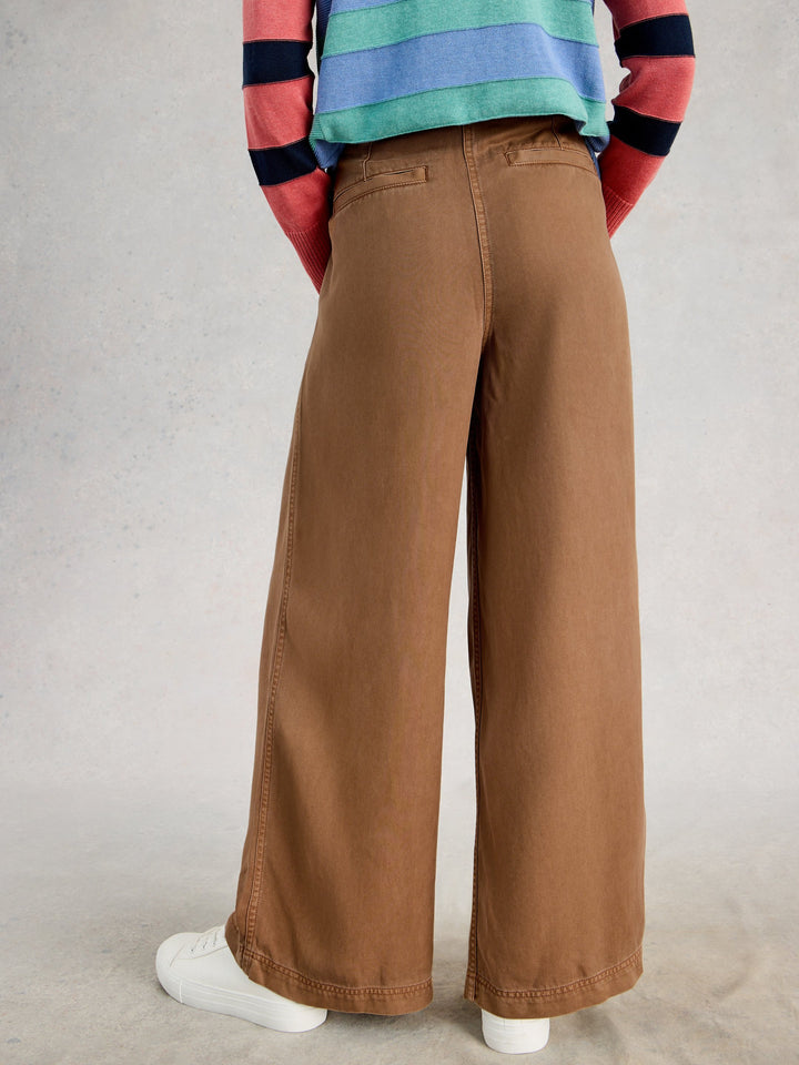 White Stuff Sasha Wide Leg Trouser  445089  Mid Tan