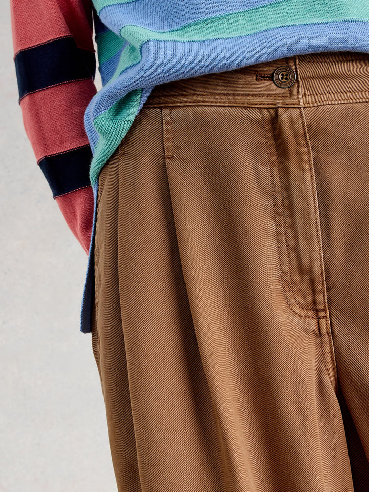 White Stuff Sasha Wide Leg Trouser  445089  Mid Tan