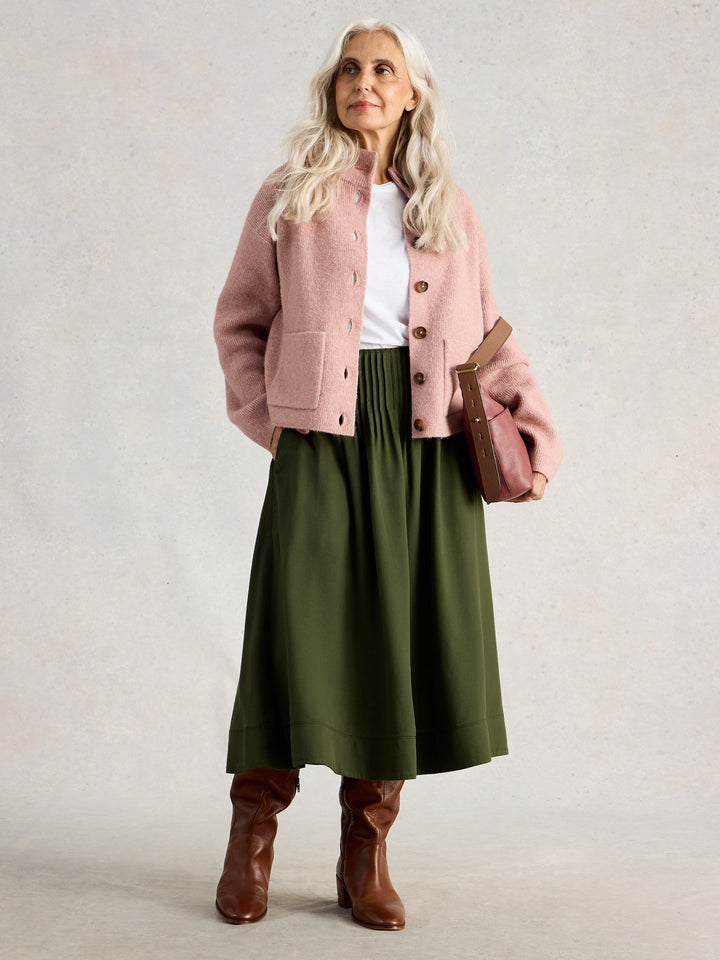 White Stuff Charlotte Midi Skirt  445092  Khaki Green