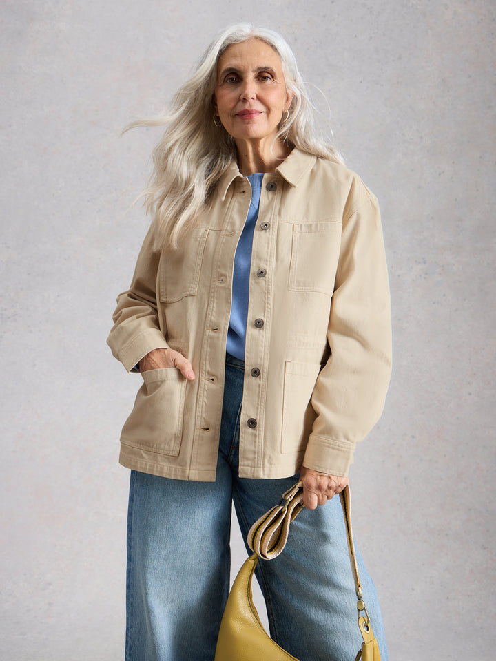 White Stuff Luna Jacket Lt Natural 445095