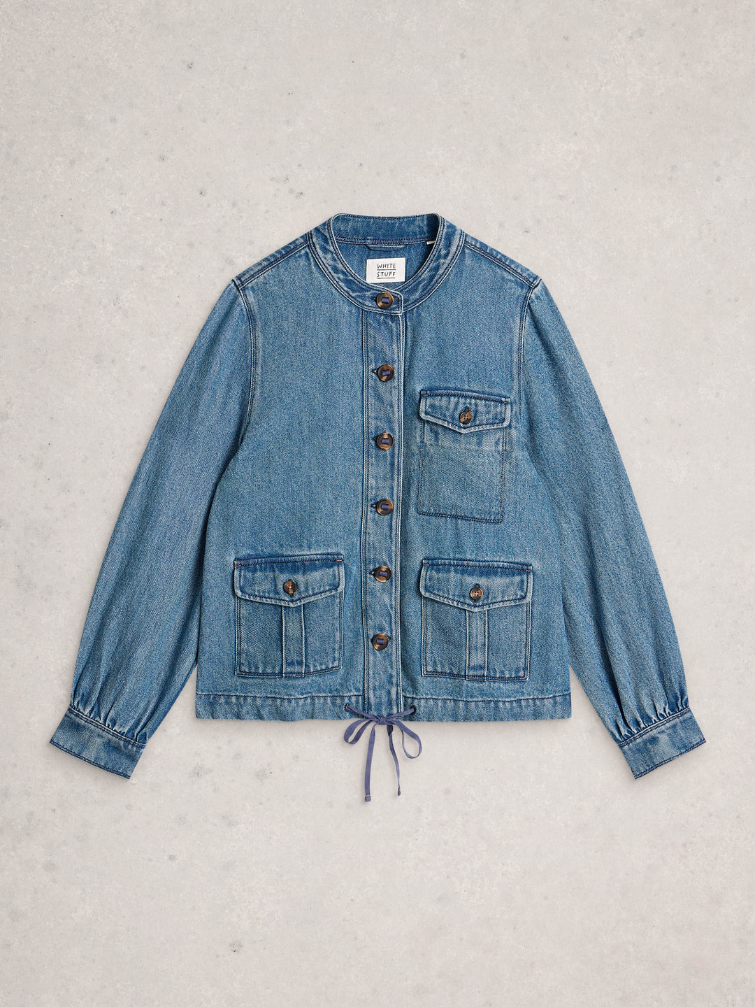 White Stuff Demi Utility Denim Jacket  445099  Mid Denim