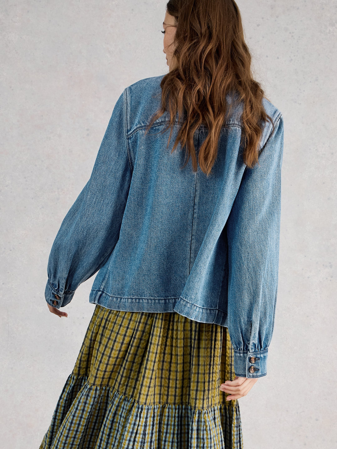 White Stuff Demi Utility Denim Jacket  445099  Mid Denim