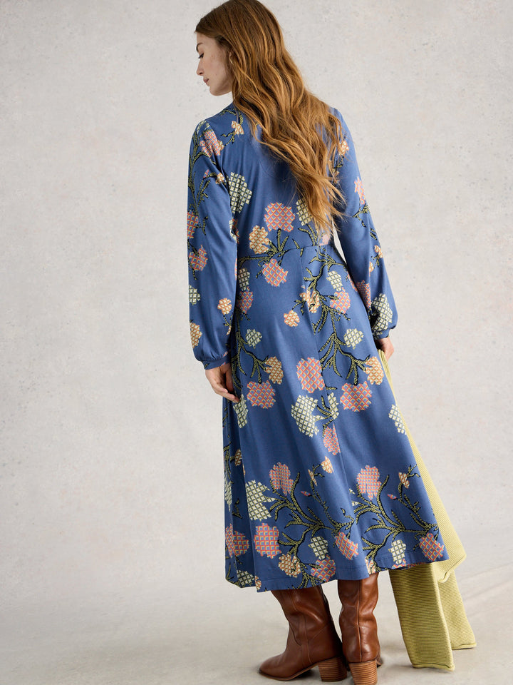 White Stuff Megan Jersey Dress  445190  Blue Multi