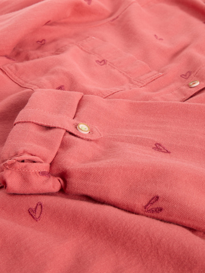White Stuff Sophie Organic Cotton Shirt  445245  Mid Pink