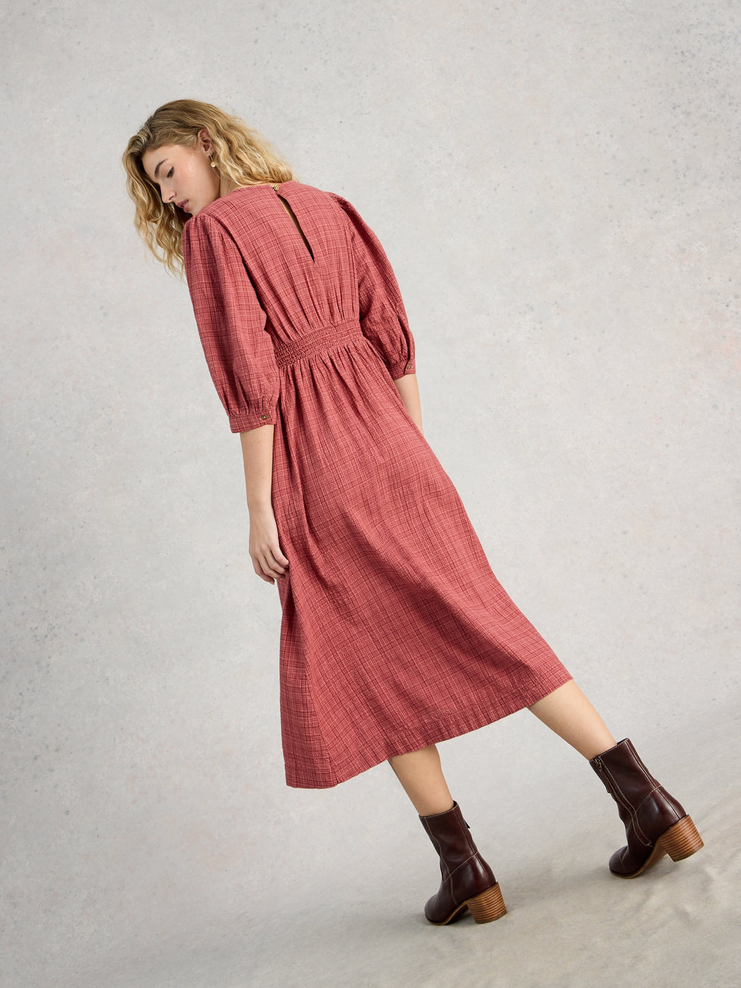 White Stuff Lucy Midi Dress  445271  Mid Pink