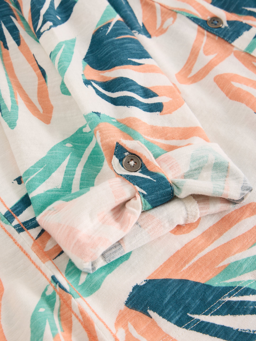 White Stuff Annie Jersey Shirt 445365  Ivory Print