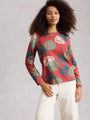White Stuff Clara Long Sleeve Tee  445373  Pink Print
