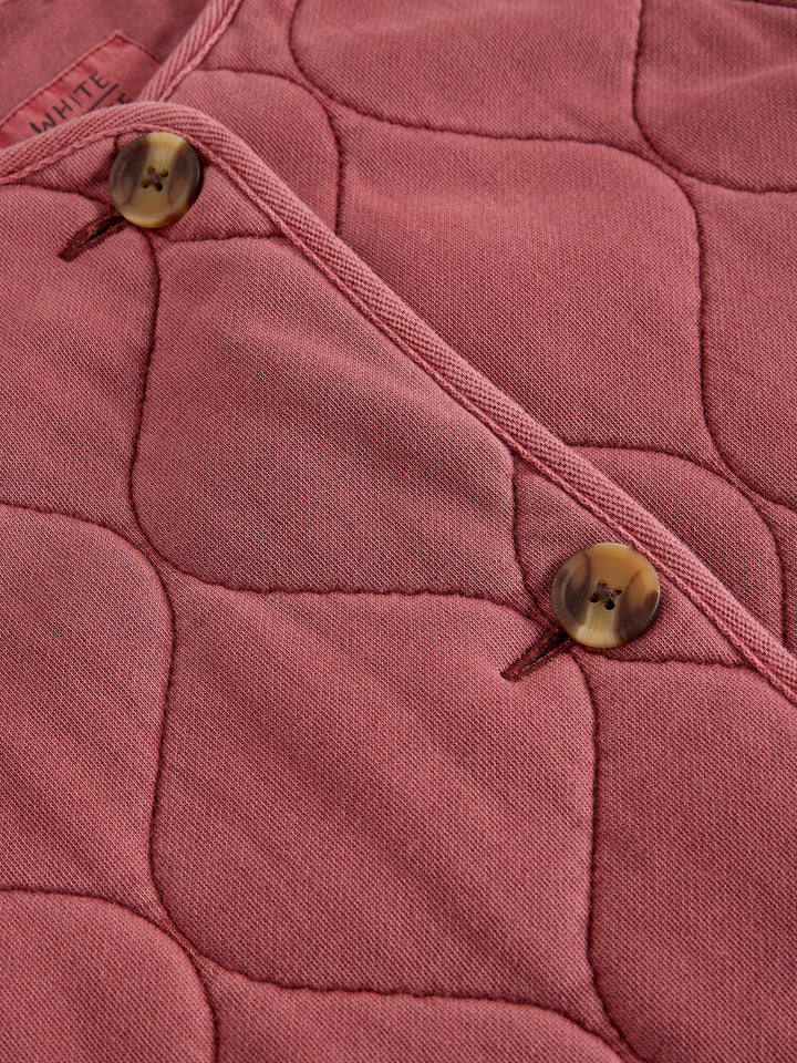 White Stuff Anya Jersey Quilted Jacket  445499  Mid Pink