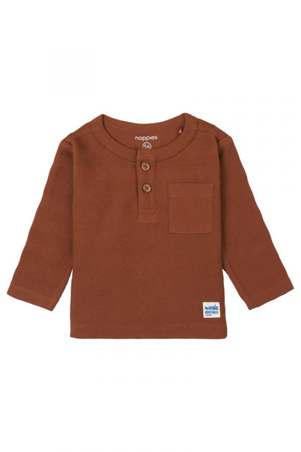 Noppies Baby Boy Long Sleeve Tee  4460020   Brown Patina **
