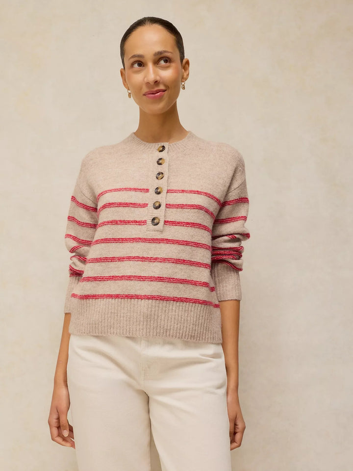 White Stuff Stripe Henley 446736