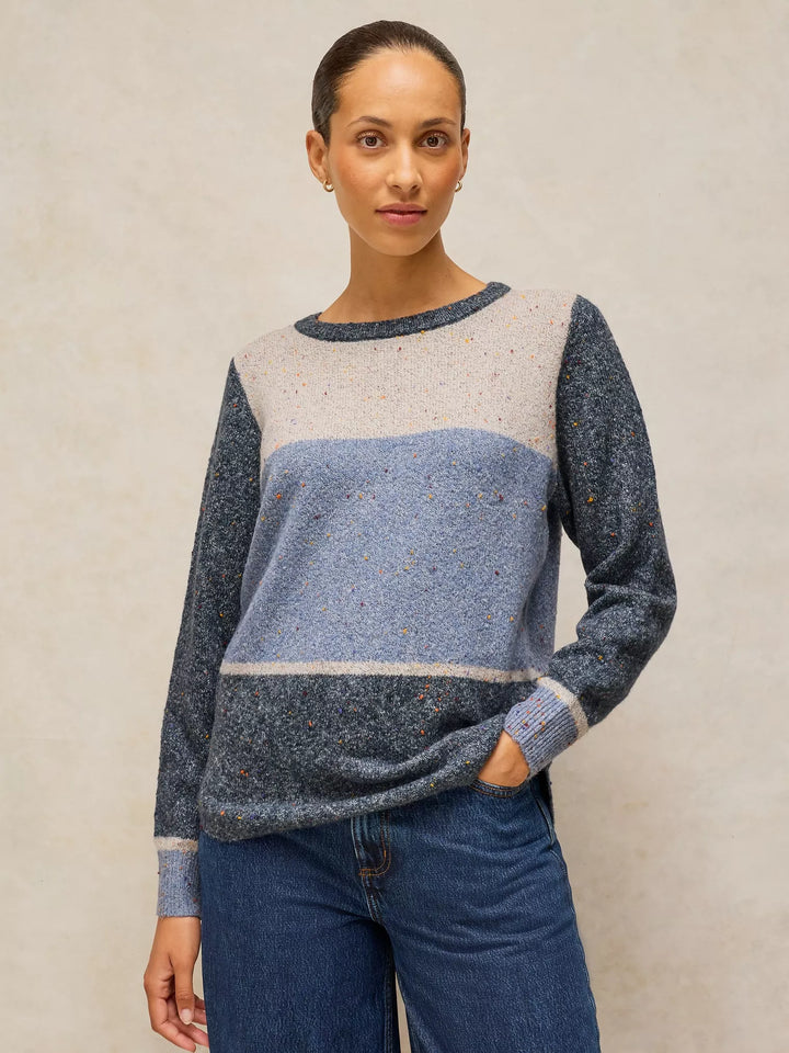 White Stuff Talia Pullover 446747 Blue Multi