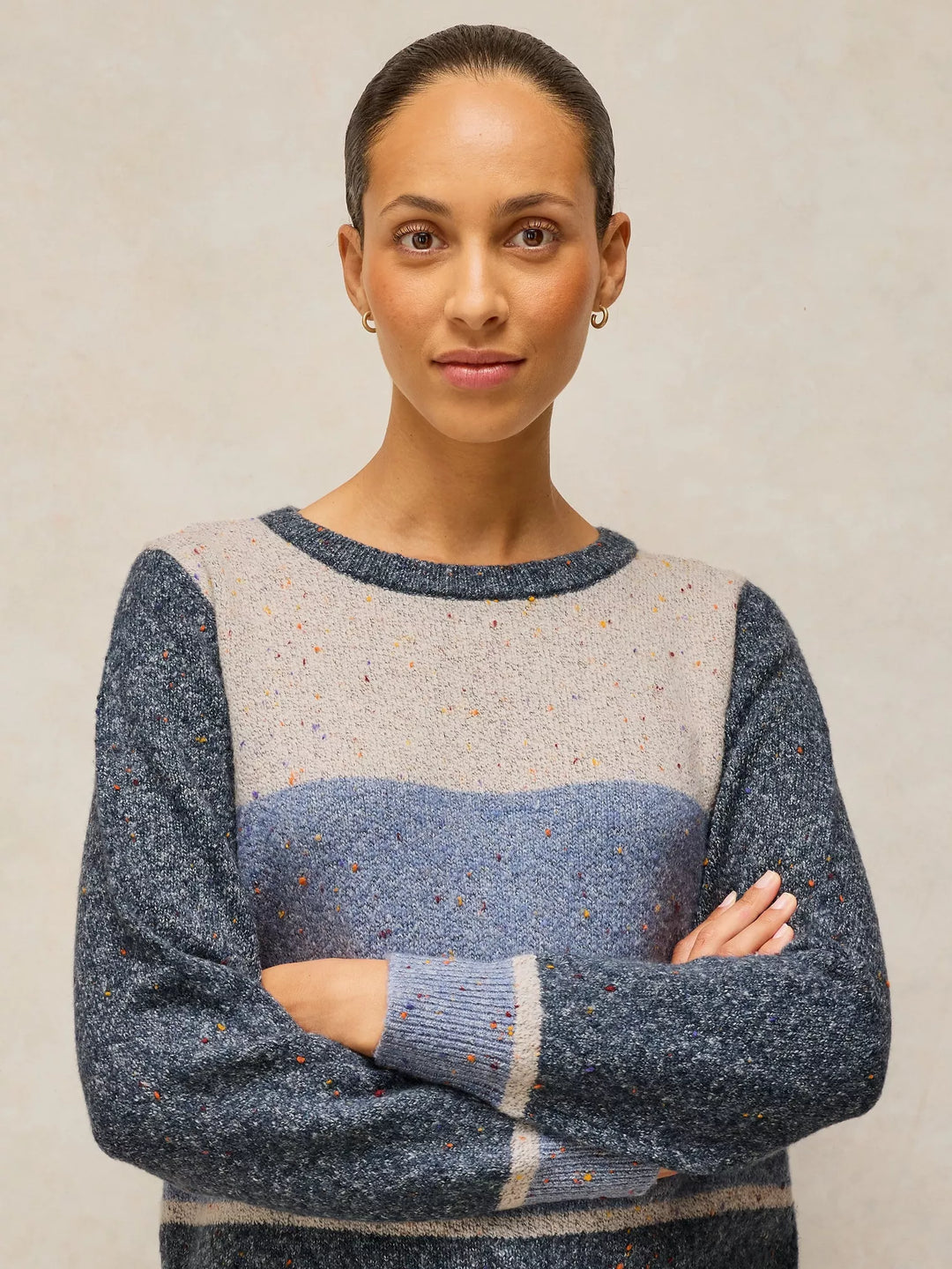 White Stuff Talia Pullover 446747 Blue Multi