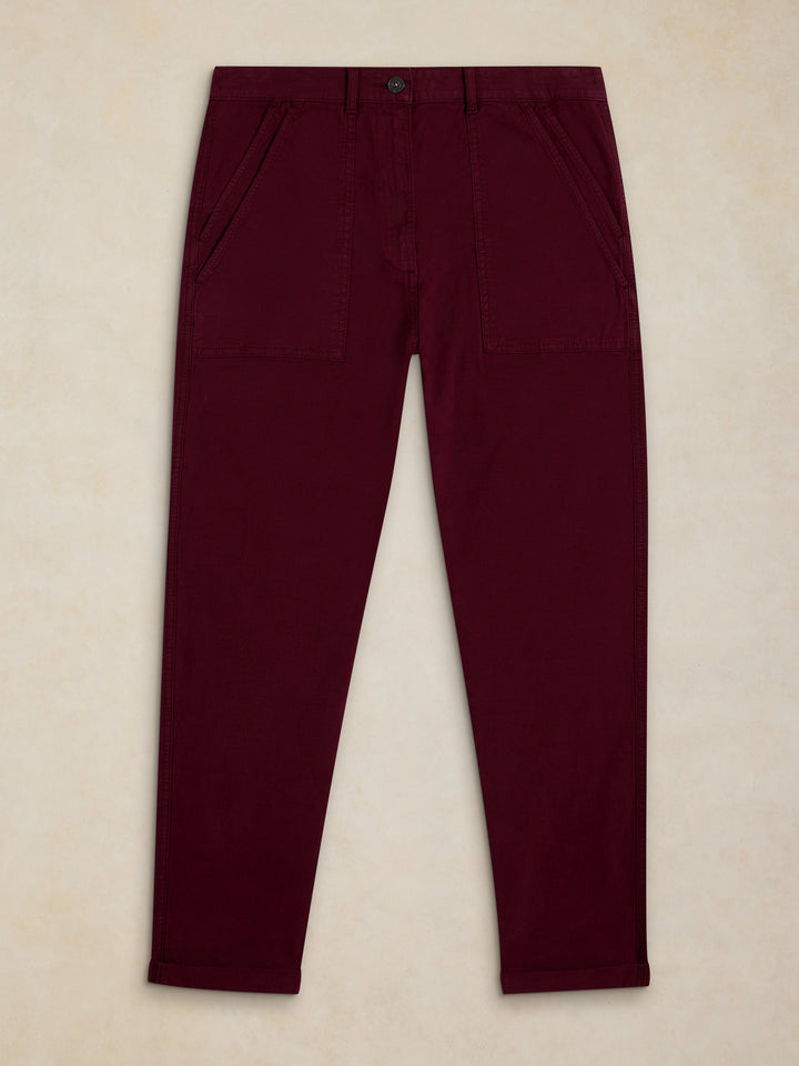 White Stuff Twister Chino 446856 Dk. Plum