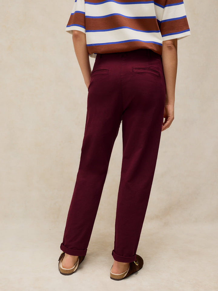 White Stuff Twister Chino 446856 Dk. Plum