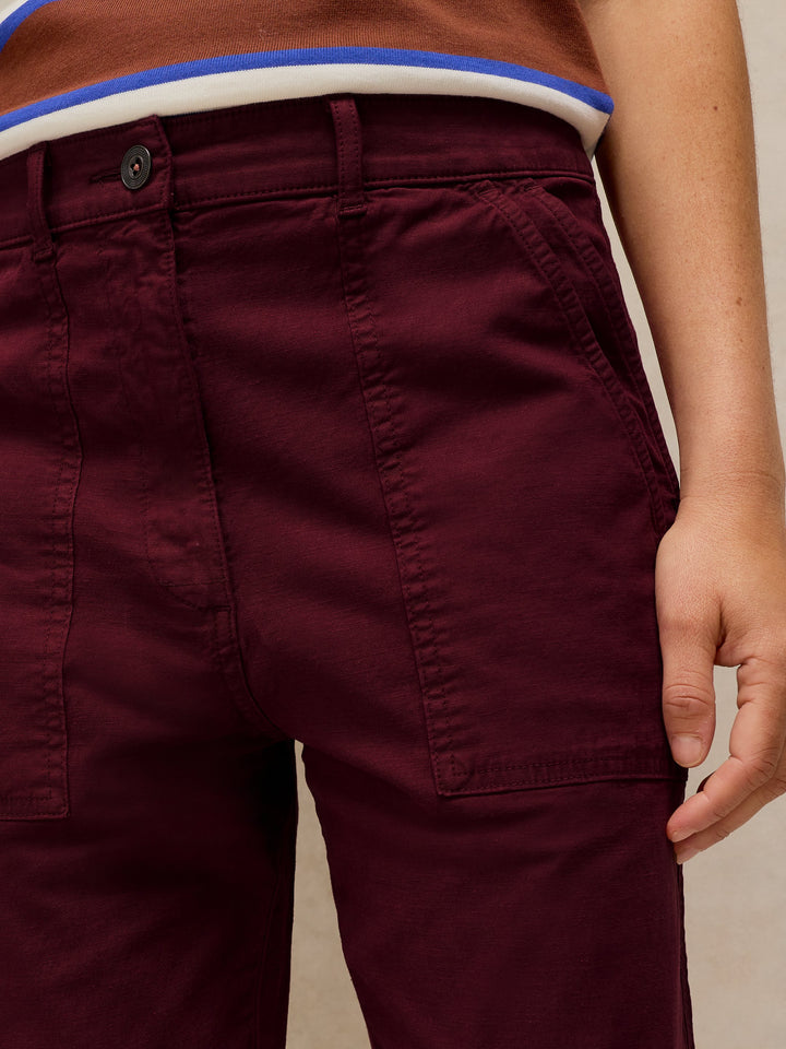 White Stuff Twister Chino 446856 Dk. Plum