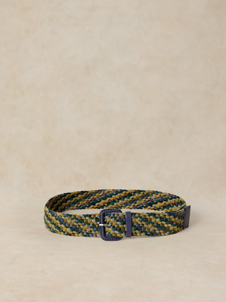 White Stuff Wide Weave Belt  446959  Blue Multi