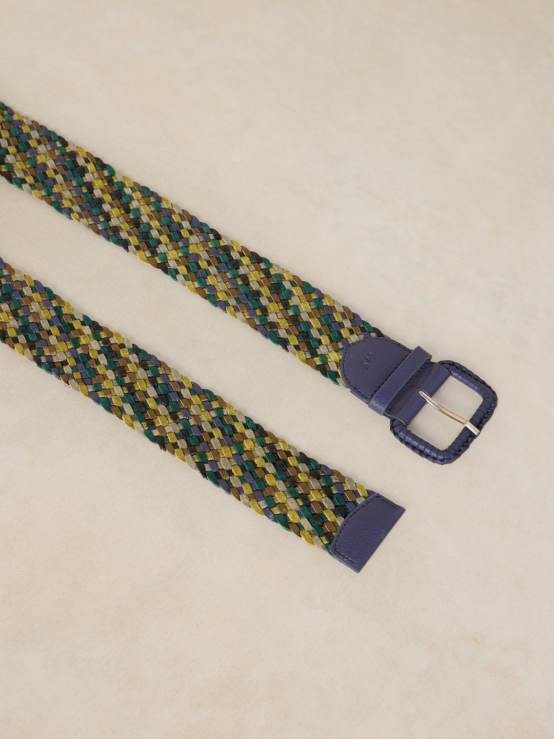 White Stuff Wide Weave Belt  446959  Blue Multi