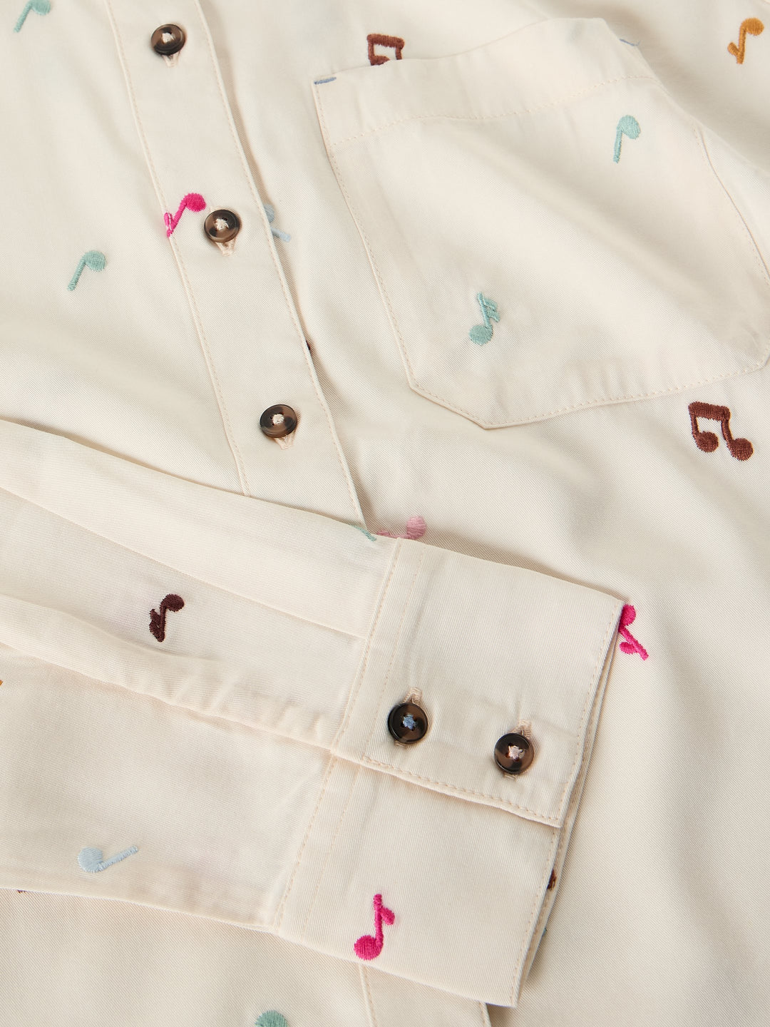 White Stuff Libby Shirt 446999 Music Notes