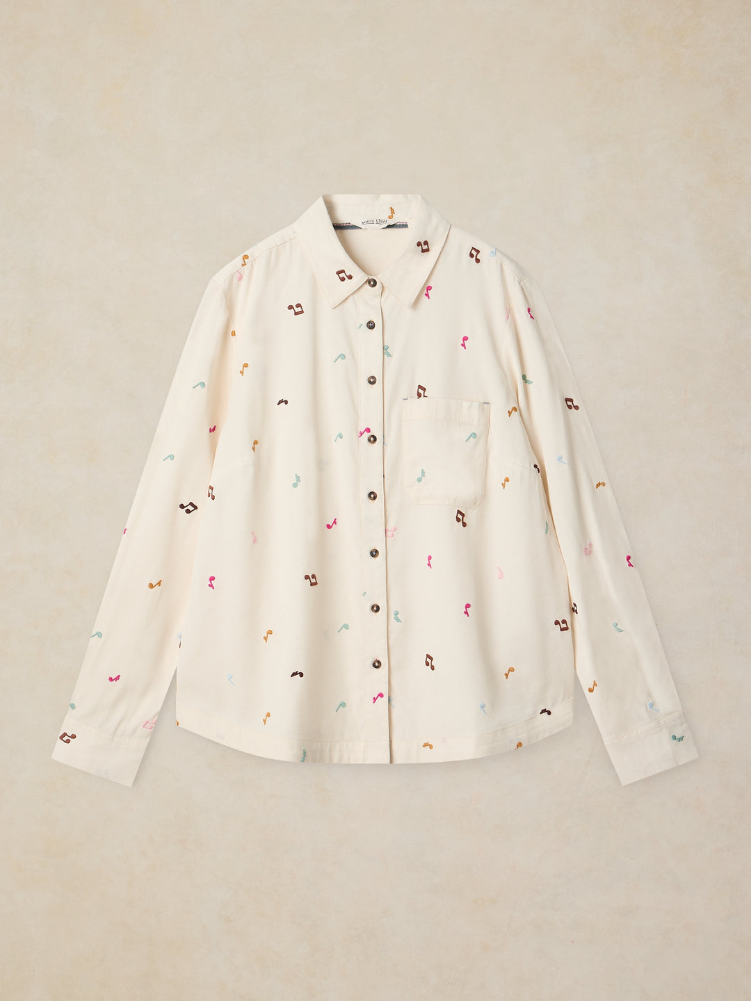 White Stuff Libby Shirt 446999 Music Notes