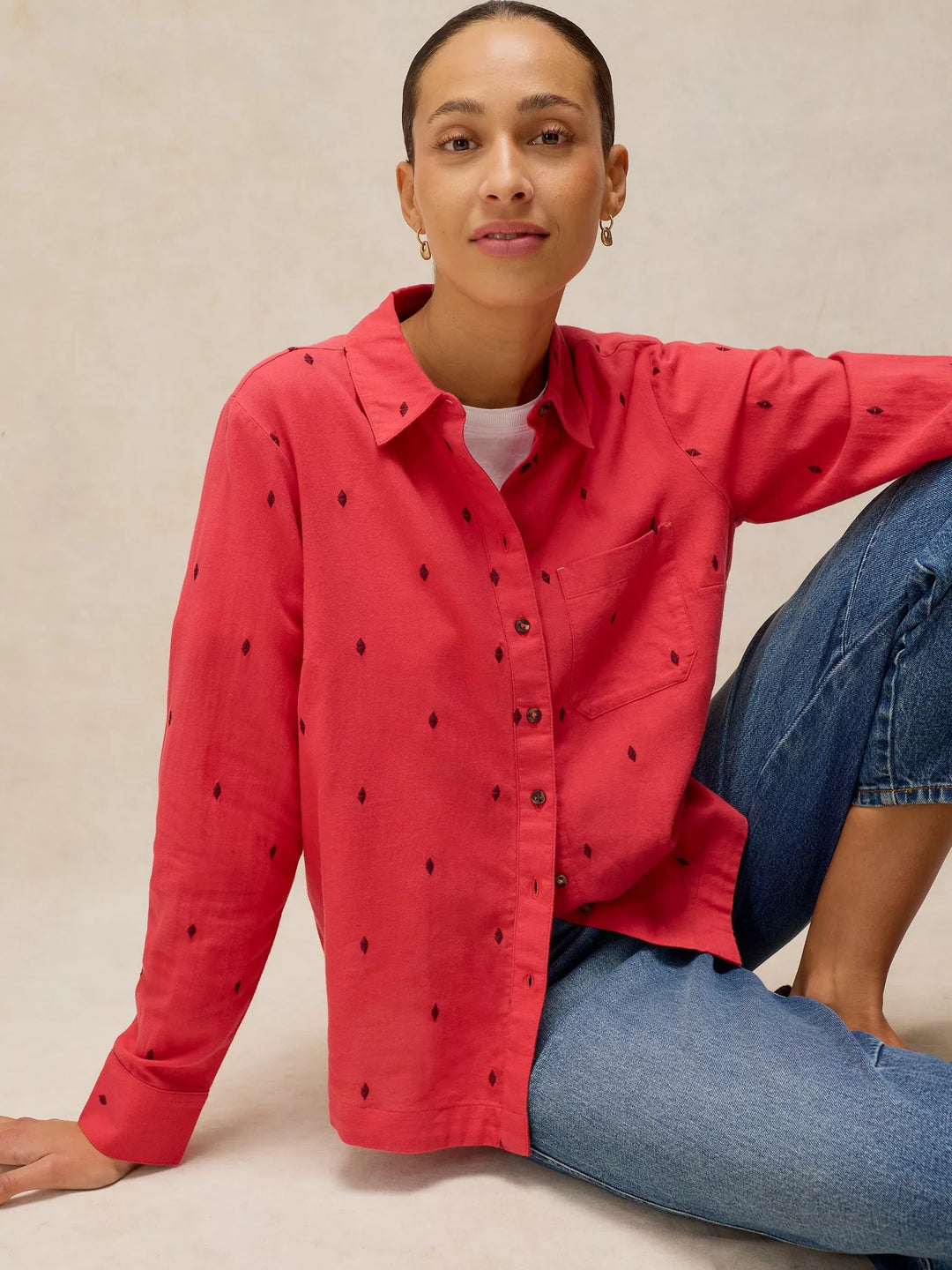 White Stuff Libby Shirt 447006 Brt Pink