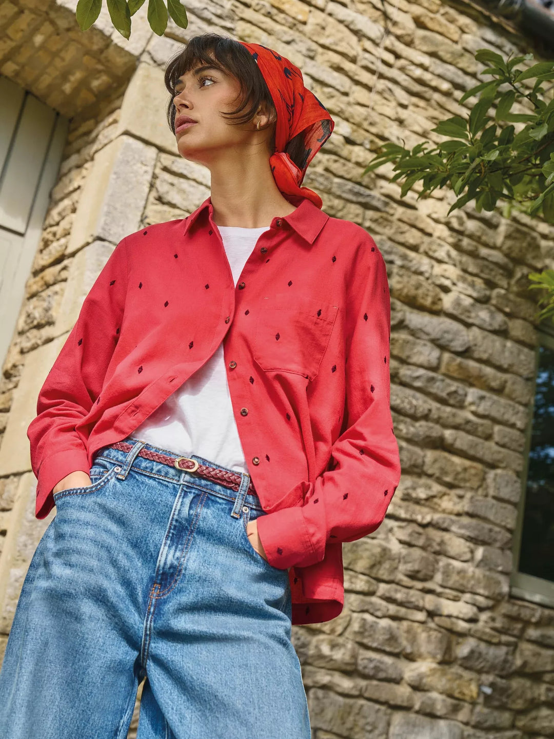White Stuff Libby Shirt 447006 Brt Pink