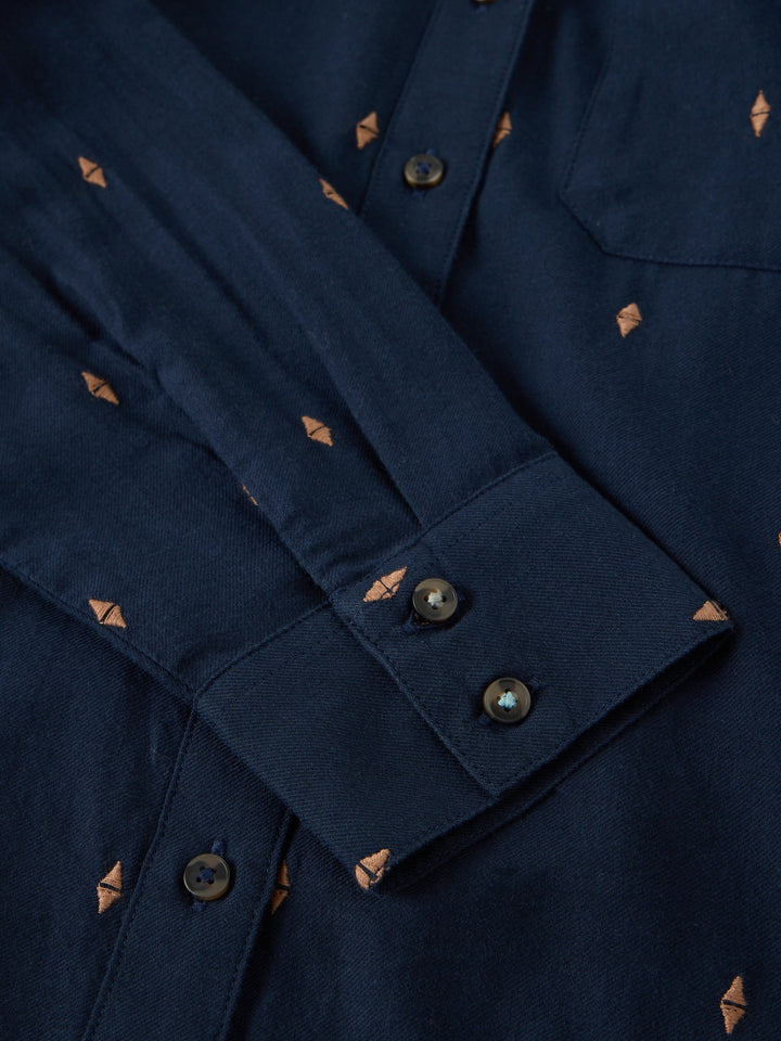 White Stuff Libby Cotton Shirt  447014  Dark Navy