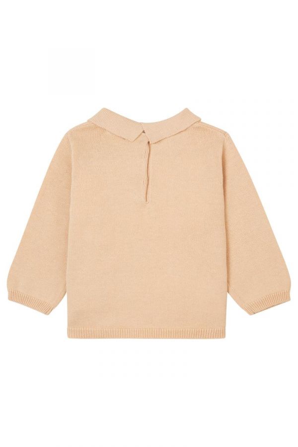 Noppies Baby Girl Collared Knit Sweater   4470216    Appleblossom *