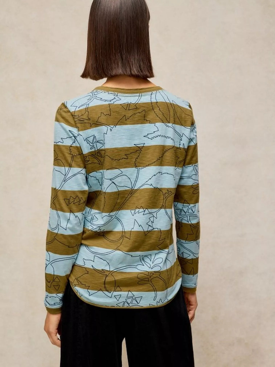 White Stuff Clara Tee 447079 Blue Stripe