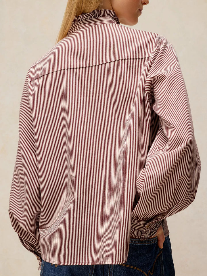 White Stuff Frill Neck Shirt 447412