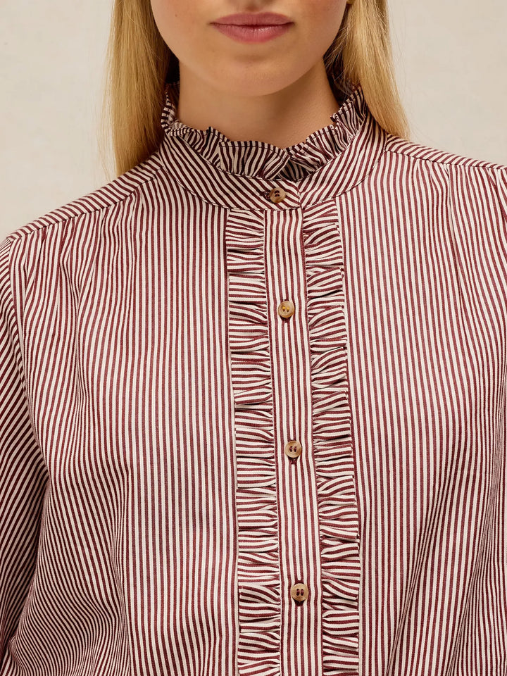 White Stuff Frill Neck Shirt 447412