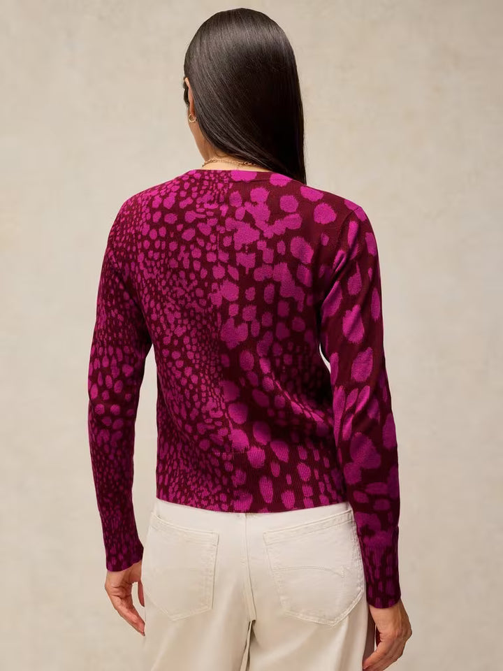 White Stuff Lois Print Cardigan  447467  Pink Multi