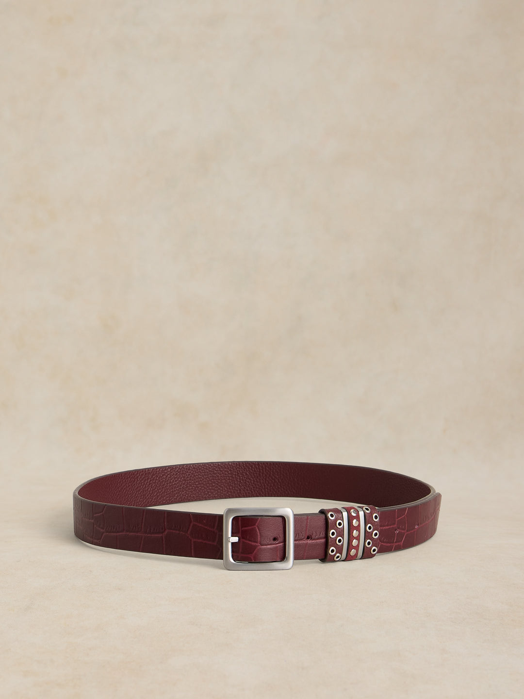 White Stuff Stevie Belt  447734  Dark Red