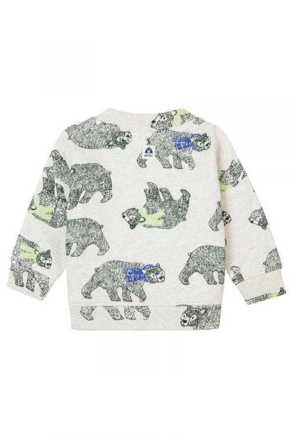 Noppies Baby Boy Long Sleeve Printed Sweatshirt   4480212  Oatmeal Melange **