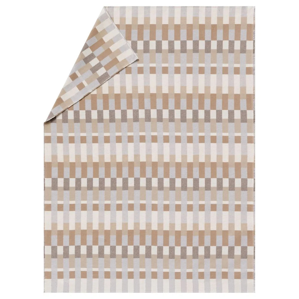 David Fussennegger Luca Throw Ecru Patchwork