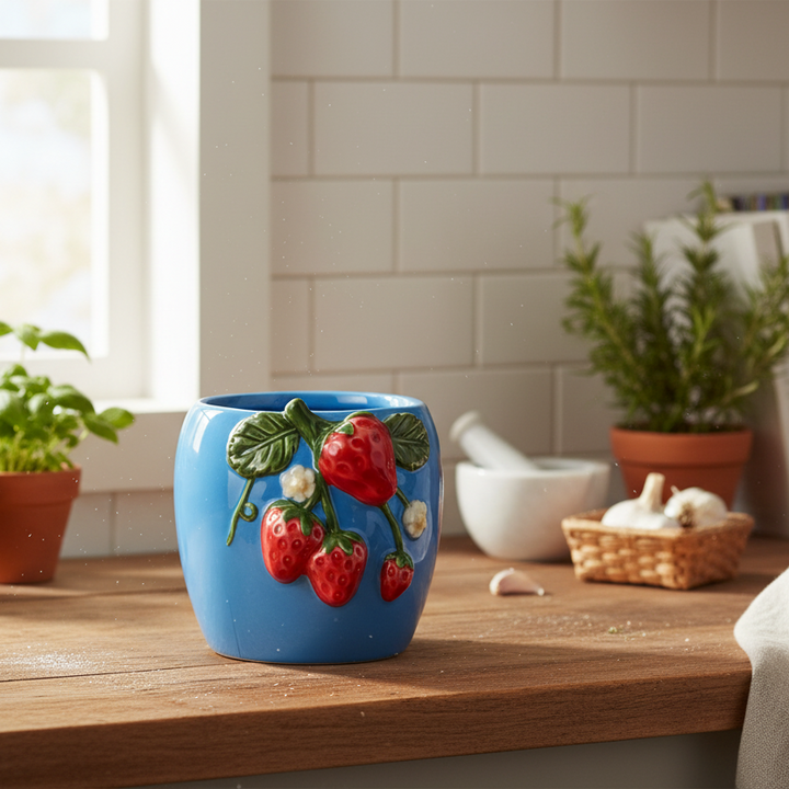Raz Strawberry Vase