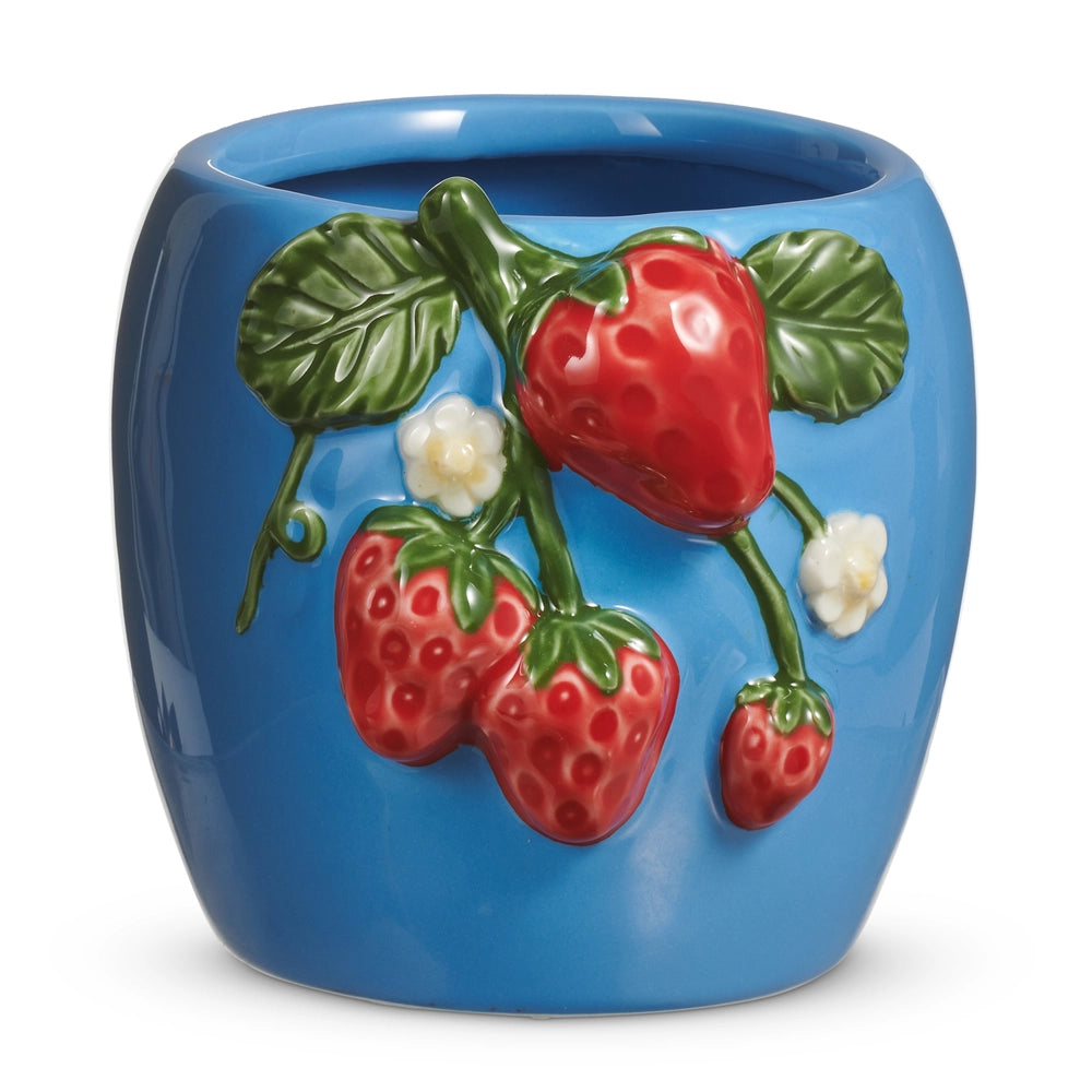Raz Strawberry Vase
