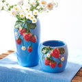 Raz Strawberry Vase