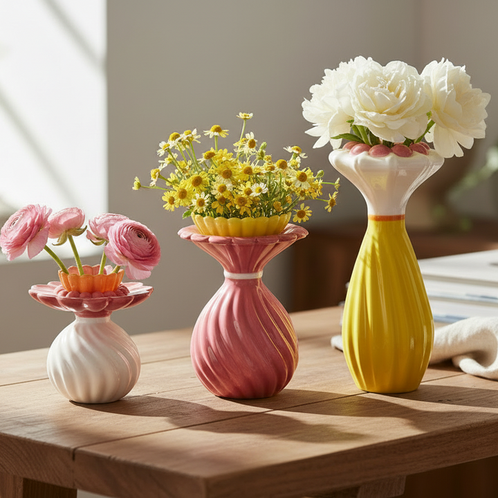 Raz Ruffled Bud Vases 4610212