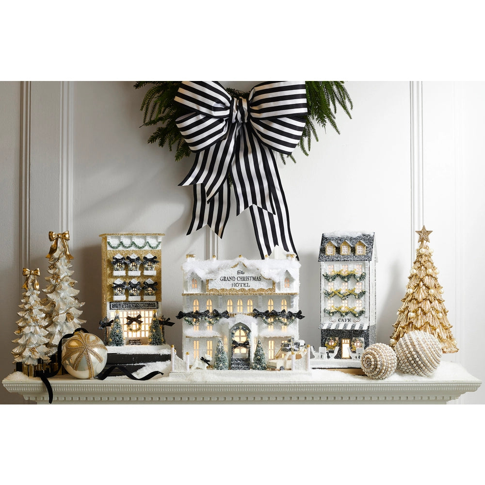 Raz Lighted Paper Pastry Shop  4615526