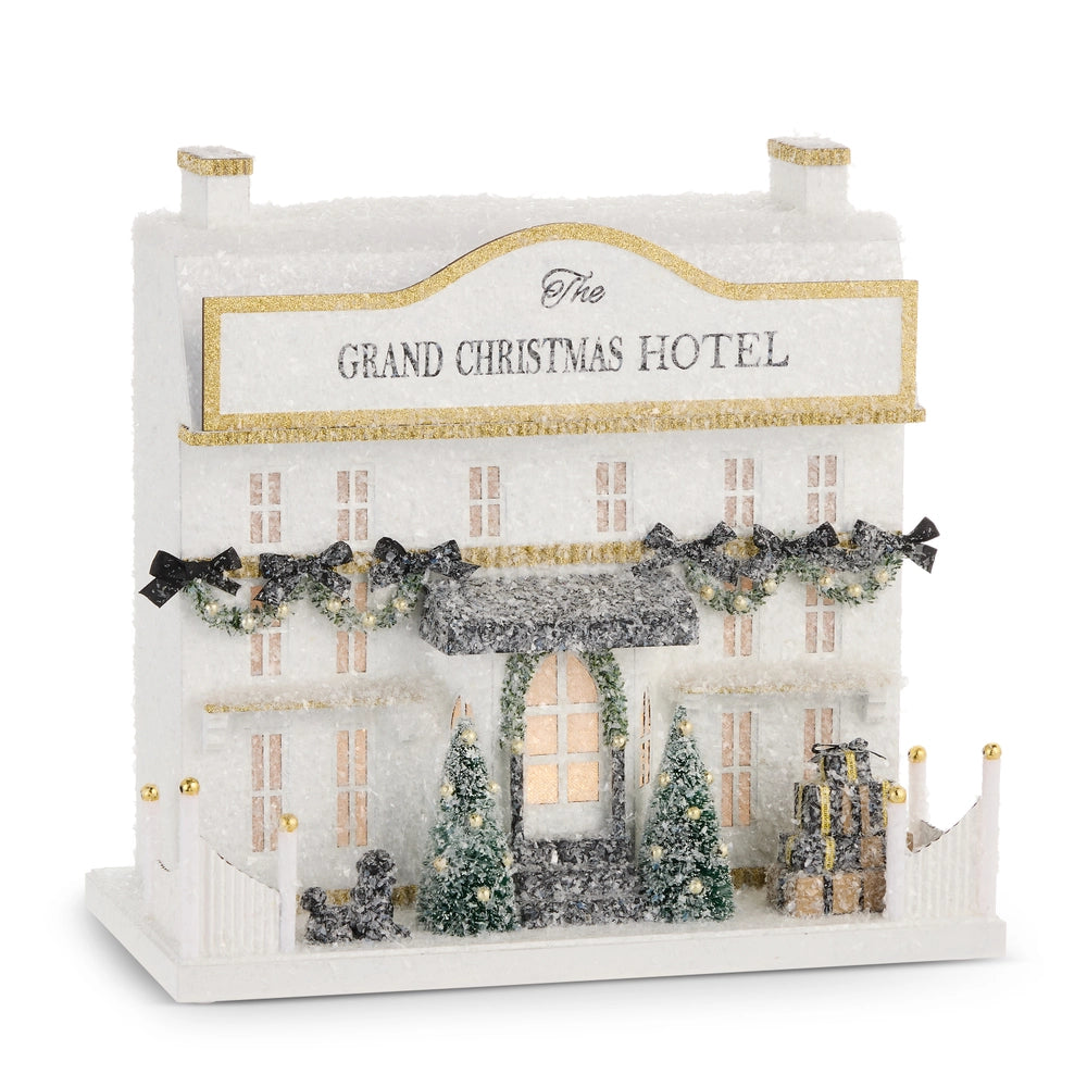 Raz Lighted Paper Christmas Hotel  4615527