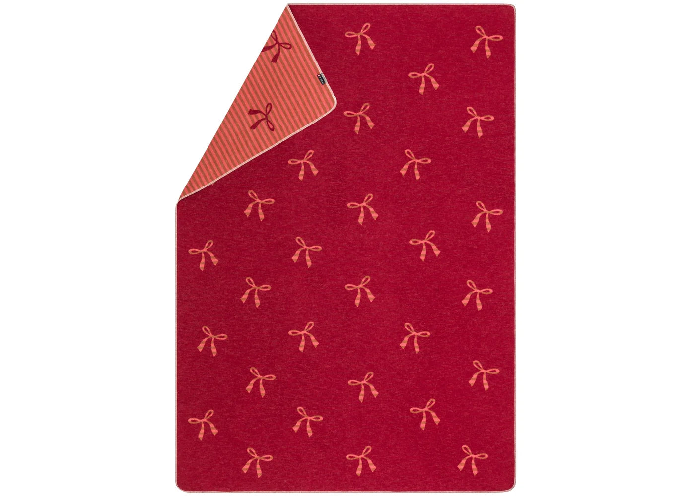David Fussenegger Silvretta Cotton Throw  46451940  Bordeaux Bows Allover